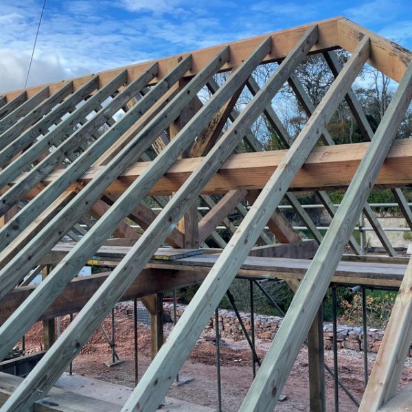 House Builds - Roof Timbers - ACME+ Construction & Building Services