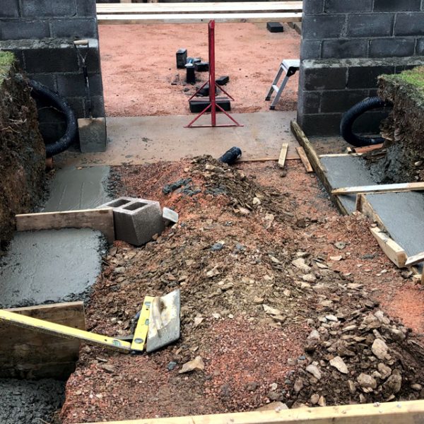 Ground Work - Stepped Foundation Footings © ACME Plus Builders & Construction, Devon