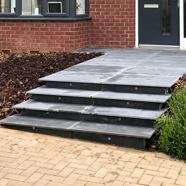 LED Lighted Steps & Block Paving by ACME Plus Builders, Devon