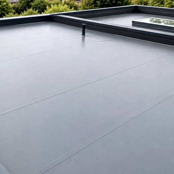 Completed Single Ply Membrane Roof Installation - ACME Plus Roofing, Torquay, Devon
