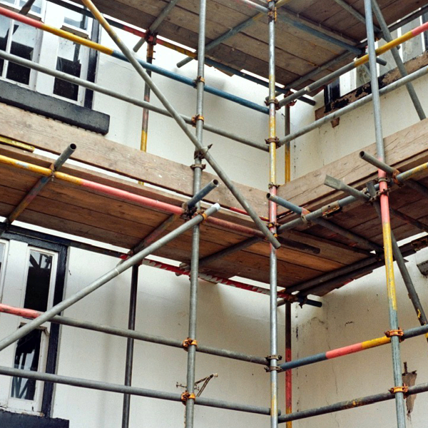 Scaffolding erected on town house - Scaffolding services in Totnes, Devon, by ACME Plus