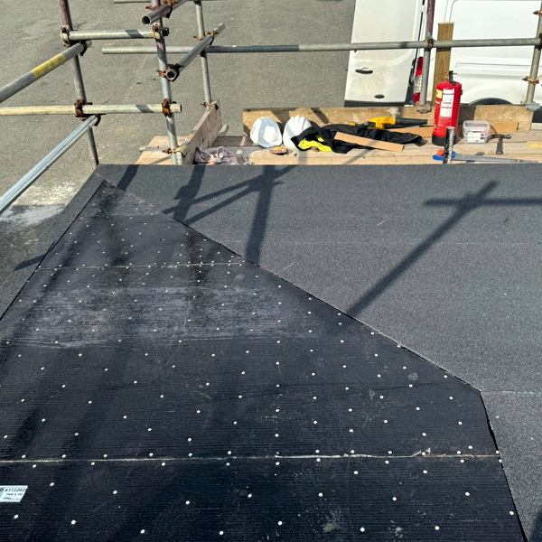Flat roof being installed, Devon - Roofers & Roof Contractors, Torquay, Devon - ACME+ Roofing